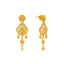 22K Yellow Gold Beaded Filigree Earring & Necklace Set