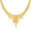 22K Yellow Gold Beaded Filigree Earring & Necklace Set