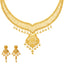 22K Yellow Gold & Beaded Filigree Indian Jewelry Set