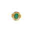 22K Yellow Gold & Emerald Cocktail Ring (5.1gm)