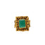 22K Antique Gold & Emerald Cocktail Ring (10.9gm)
