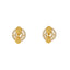 22K Yellow Gold & CZ Stud Earrings (3.1gm)