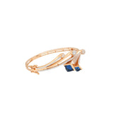 18K Rose Gold & CZ Bangle (16gm) | 


The addition of blue cubic zirconia to this 18k rose gold bangle helps to accentuate the stunn...