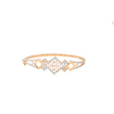 18K Rose Gold & CZ Bangle (12gm) | 


This 18k rose gold bangle from Virani features an elaborate geometric design encrusted with sh...
