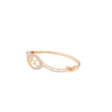 18K Rose Gold & CZ Bangle (10.9gm) | 


The dainty and delicate design of this 18k rose gold bangle from Virani features subtle displa...