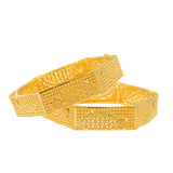 22K Yellow Gold Filigree Bangle Set of 2 (61.1gm) | 


The gorgeous filigree design used to create this set of 22k yellow gold bangles add a rich cul...