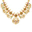 22K Yellow Gold, Gemstone, Pearl & CZ Temple Necklace (55.5gm)