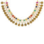 22K Yellow Gold Kundan Navratna Necklace with Gems (52.2gm)