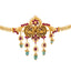 22K Yellow Gold Choker with Emeralds & Rubies (35.6gm)