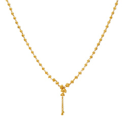 22K Yellow Gold Beaded Chain (9.7gm)