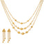 22K Yellow Gold & Pearl Beaded Jewelry Set (38gm)