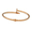 18KT Rose Gold & CZ Nail Bangle (10.3gm)