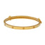 18KT Yellow Gold & CZ Bangle (15.8gm)
