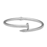 18KT White Gold & CZ Nail Bangle (10.5gm) | 



This 21k white gold bangle from Virani features a unique design and sparkling cubic zirconia ...