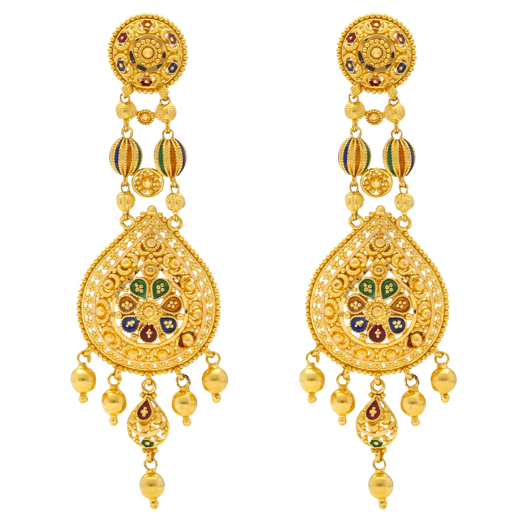 Gold18kt Latest Earrings For Girls And Women – Welcome to Rani Alankar