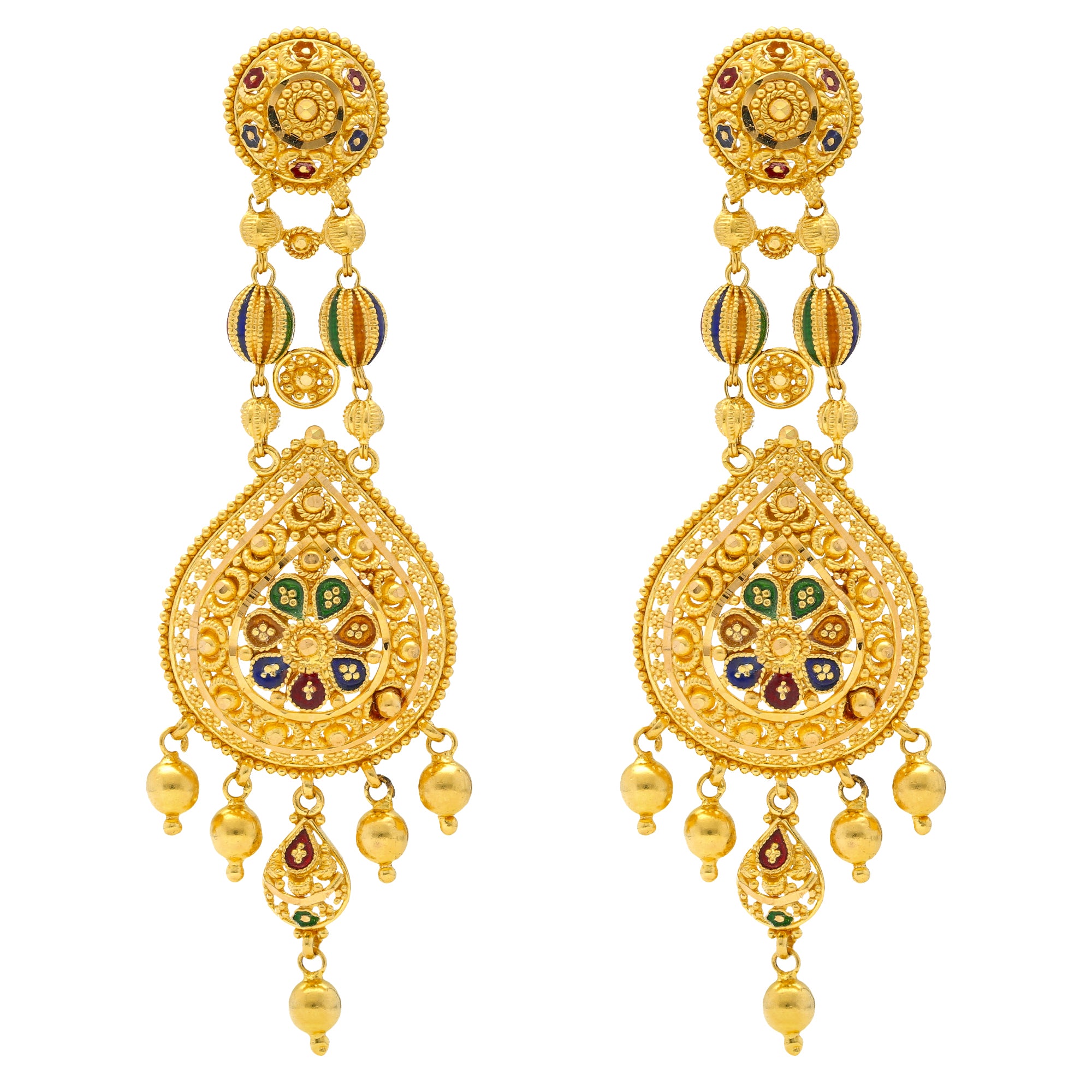 Buy Yellow Gold Earrings for Women by P.C. Chandra Jewellers Online |  Ajio.com