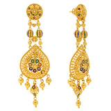 22K Yellow Gold Meenakari Earrings (21.2gm) | 


The colorful Meenakari details added to this beautiful pair of 22k yellow gold earrings adds a...