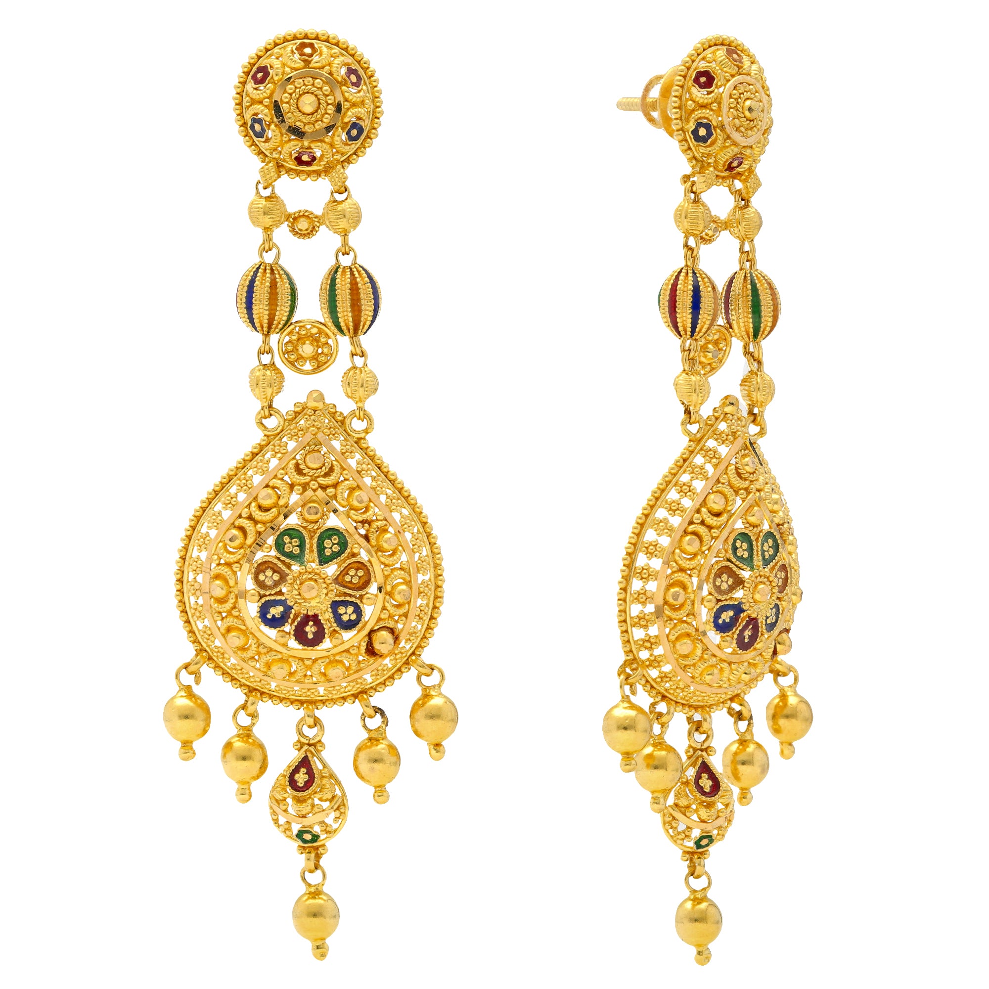 Flipkart.com - Buy oh wow one gram micro gold plated new design studs  earring for girls and women Copper Drops & Danglers Online at Best Prices  in India