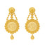 22K Yellow Gold Beaded Filigree Earrings (15.5gm)