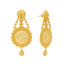22K Yellow Gold Beaded Filigree Earrings (15.5gm)