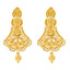 22K Yellow Gold Beaded Filigree Earrings (21.7gm)