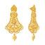 22K Yellow Gold Beaded Filigree Earrings (21.7gm)