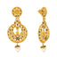 22K Yellow Gold & Pearl Meenakari Earrings (23.7gm)