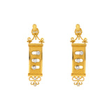 22K Yellow Gold & CZ Earrings (12.9gm) | 


The unique style of this dangling pair of 22k yellow gold earrings adds to the allure of these...