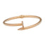 18KT Rose Gold & CZ Nail Bangle (10.3gm)