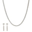 22K White Gold & CZ Stone Necklace Set (33.7gm)