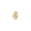 22K Yellow Gold & CZ Infinity Ring (4.3gm)