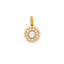 22K Yellow Gold & Pearl Pendant (2.3gm)