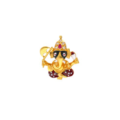22K Yellow Gold Ganesh Pendant (5.5gm)