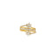 22K Yellow Gold & CZ Ring (3.6gm)