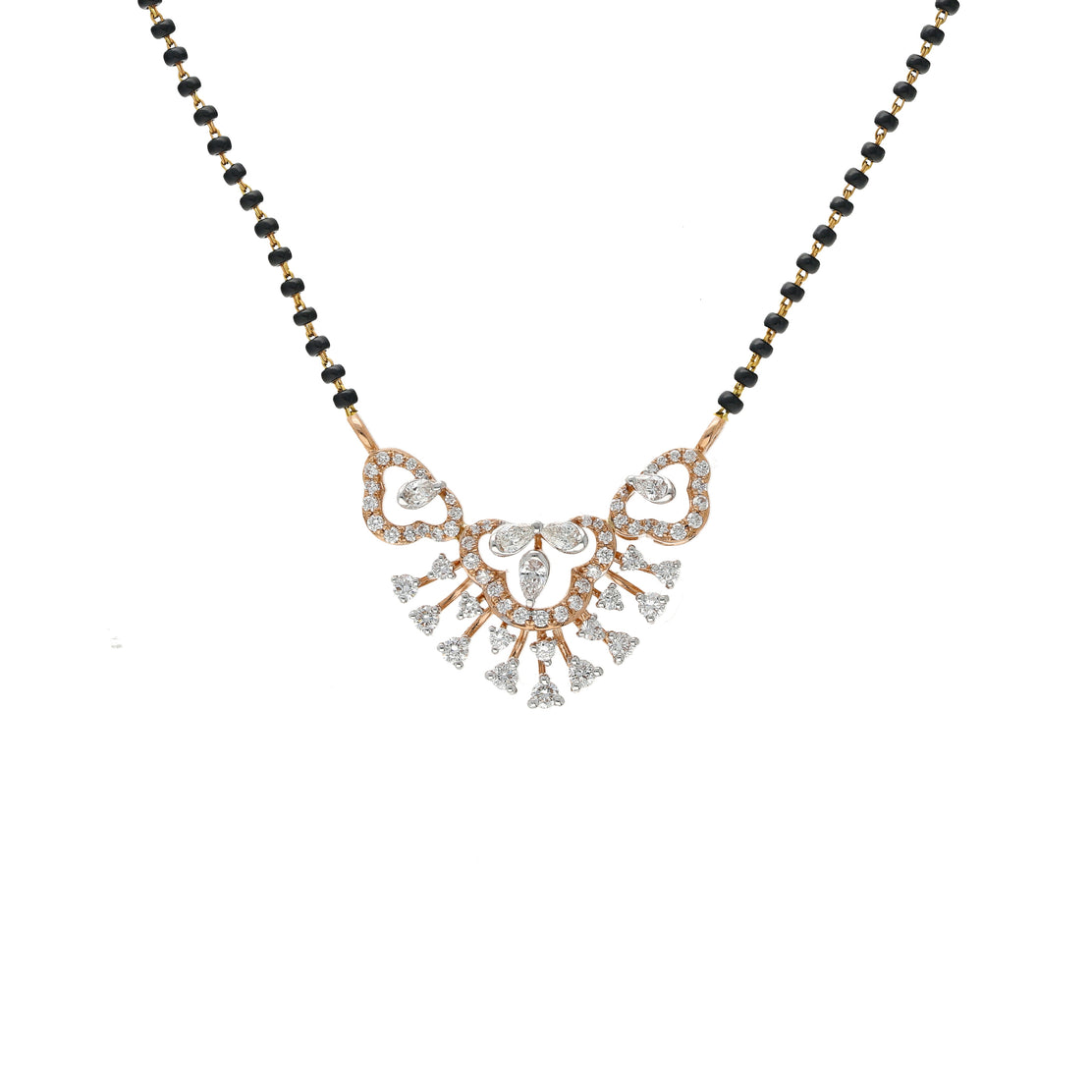 Rose gold mangalsutra chain discount