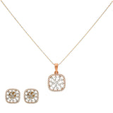 18K Multi-Tone Gold 1.51ct Diamond Pendant Set | 
This minimal 18k yellow and white gold pendant jewelry set uses a stunning assortment of diamond...