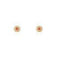 22K Yellow Gold, Ruby & CZ Stud Earrings (4.4gm)