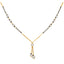 22K Multi-Tone Gold & CZ Mangalsutra Necklace (11.6gm)