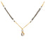 22K Multi-Tone Gold & CZ Mangalsutra Necklace (10.9gm)