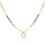 22K Multi-Tone Gold & CZ Mangalsutra Necklace (9.9gm) | 


This luxurious piece of Indian gold jewelry is elegant, sophisticated, and timeless. The tradi...