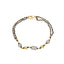 22K Multi-Tone Gold & Black Bead Bracelet (6.7gm)