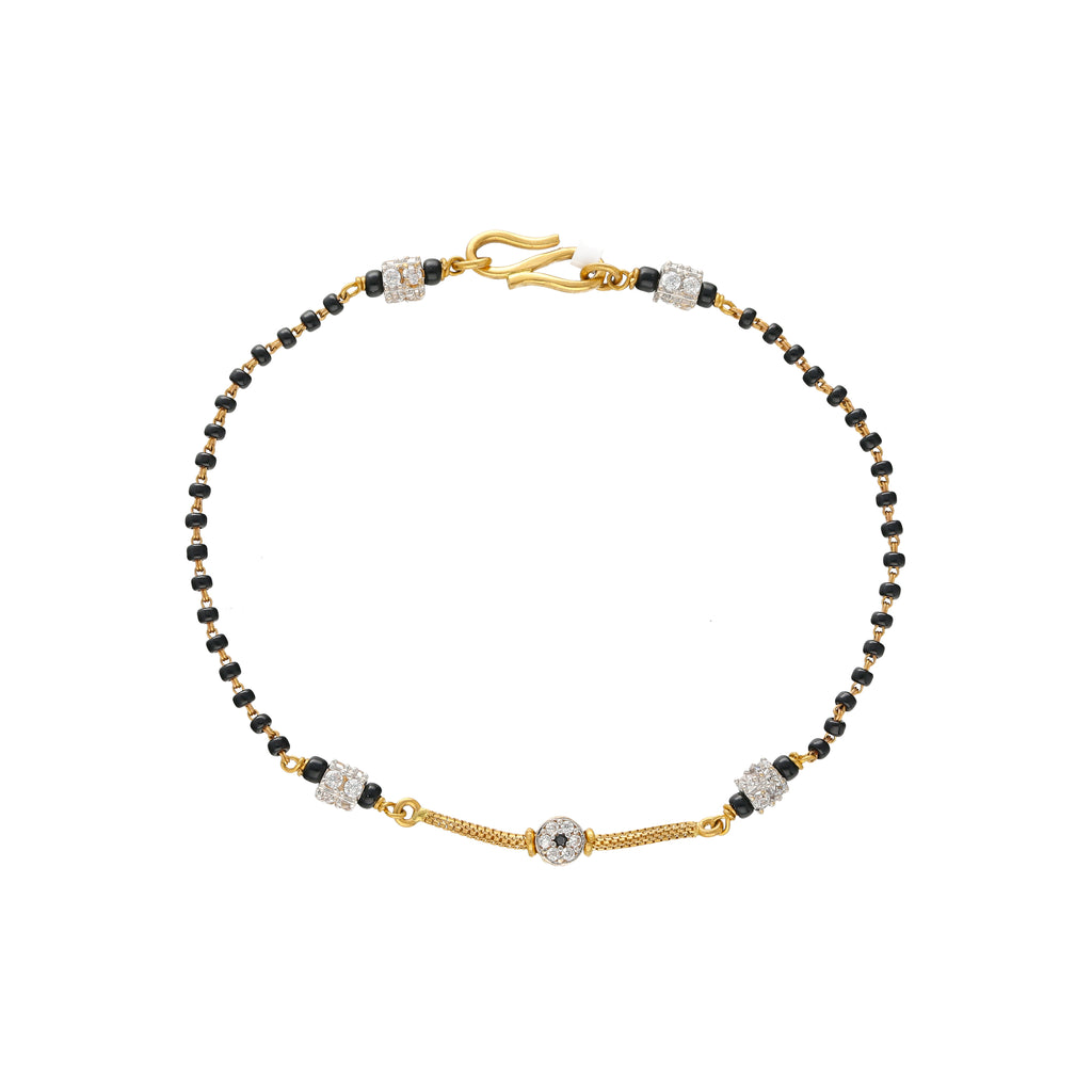 22K Multi-Tone Gold Beaded Bracelet (4gm) | 


This light-weight, sophisticated gold bracelet has a minimal design and style that is timeless...