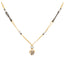 22K Multi-Tone Gold & CZ Mangalsutra Necklace (11.5gm)