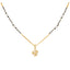 22K Multi-Tone Gold & CZ Mangalsutra Necklace (9.7gm)