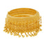 22K Yellow Gold Beaded Bangle Set of 2 (73.5gm)