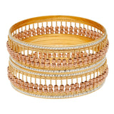 22K Yellow & Rose Gold Beaded Bangle Set of 2 (77.6gm) | 


What better way to show off your unique style and love for traditional cultural elements than ...