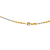 22k Yellow & White Gold Oval Bead Chain (12 gms) | 
This stylish and classy 22k gold chain has elegant beading in both 22k yellow and white gold. Fe...