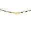22K Yellow Gold & Black Bead Chain (9.5 gms)