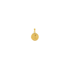 22K Gold "K" Medallion Pendant - Virani Jewelers