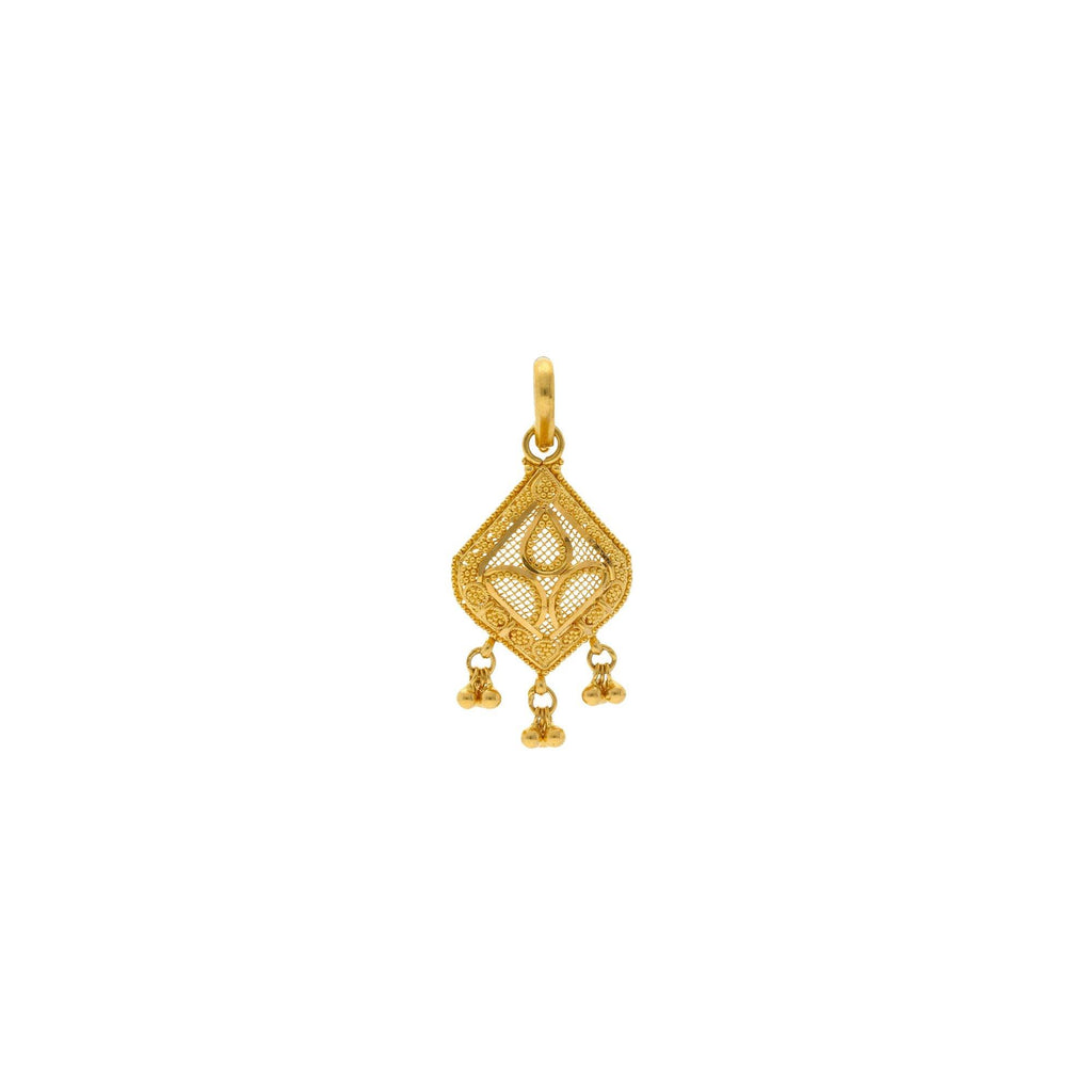 22K Gold Alisha Pendant - Virani Jewelers | 


The 22K Gold Alisha Pendant from Virani Jewelers is truly a one of a kind. This gorgeous 22K g...